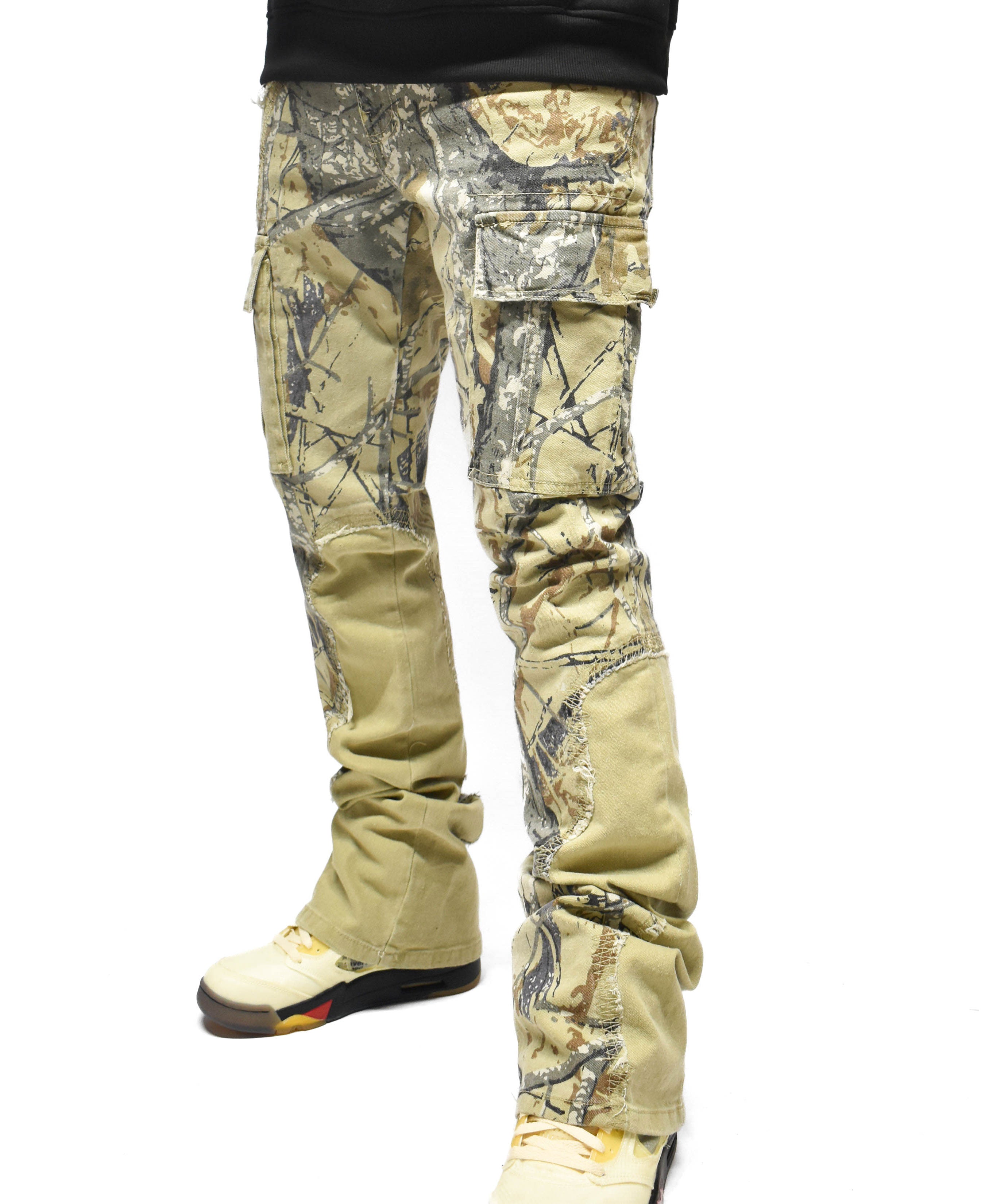 T4055 Woodland Camo Denim
