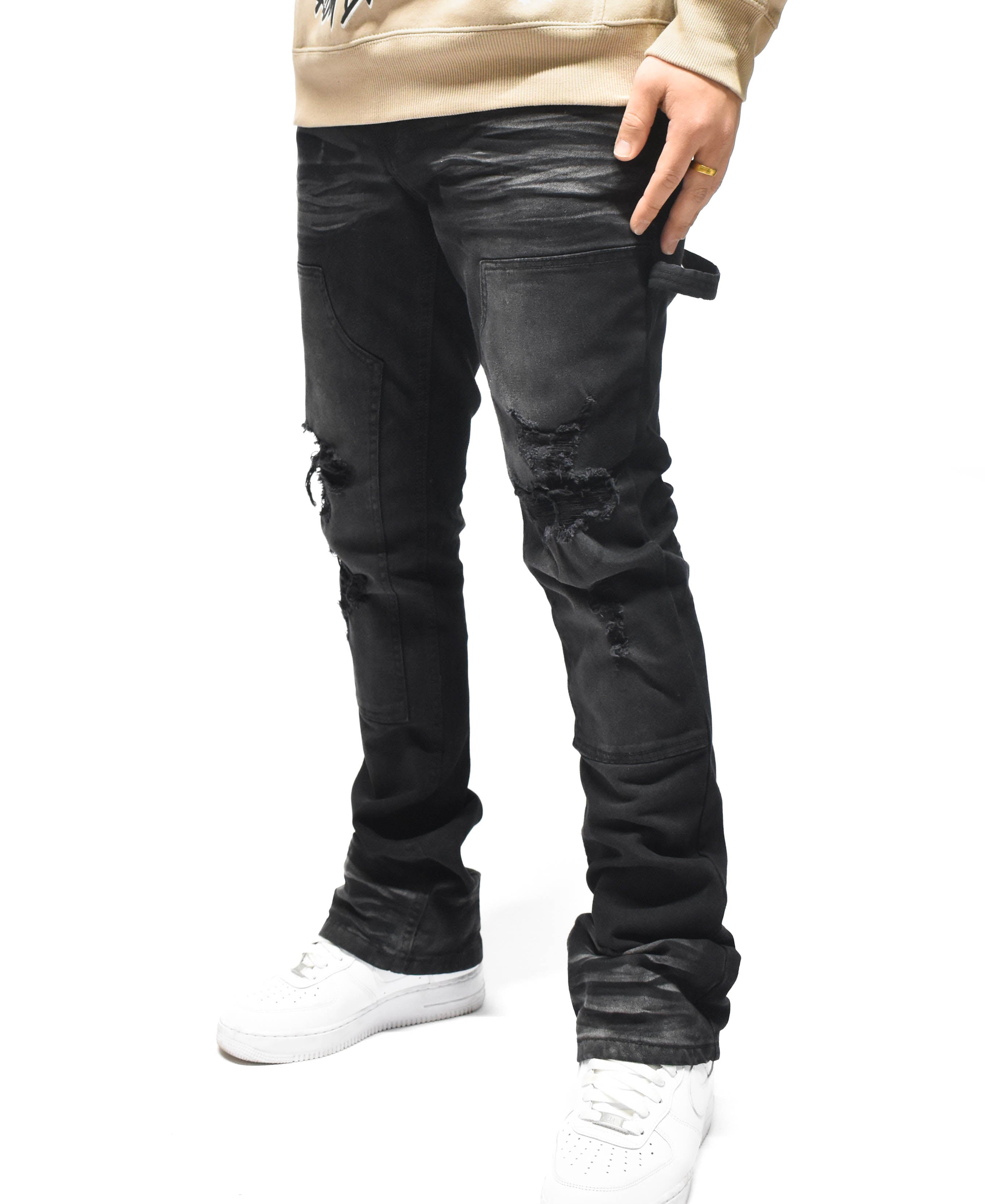 S4434 Ripped Utility Denim