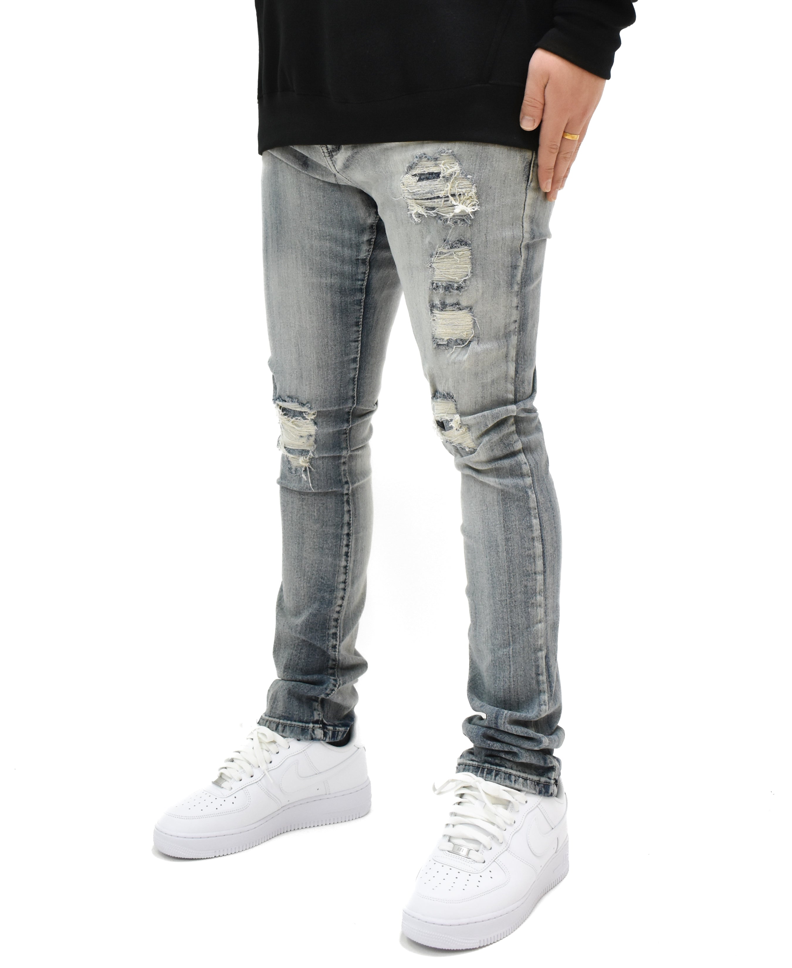 LV6102 Ripped Denim