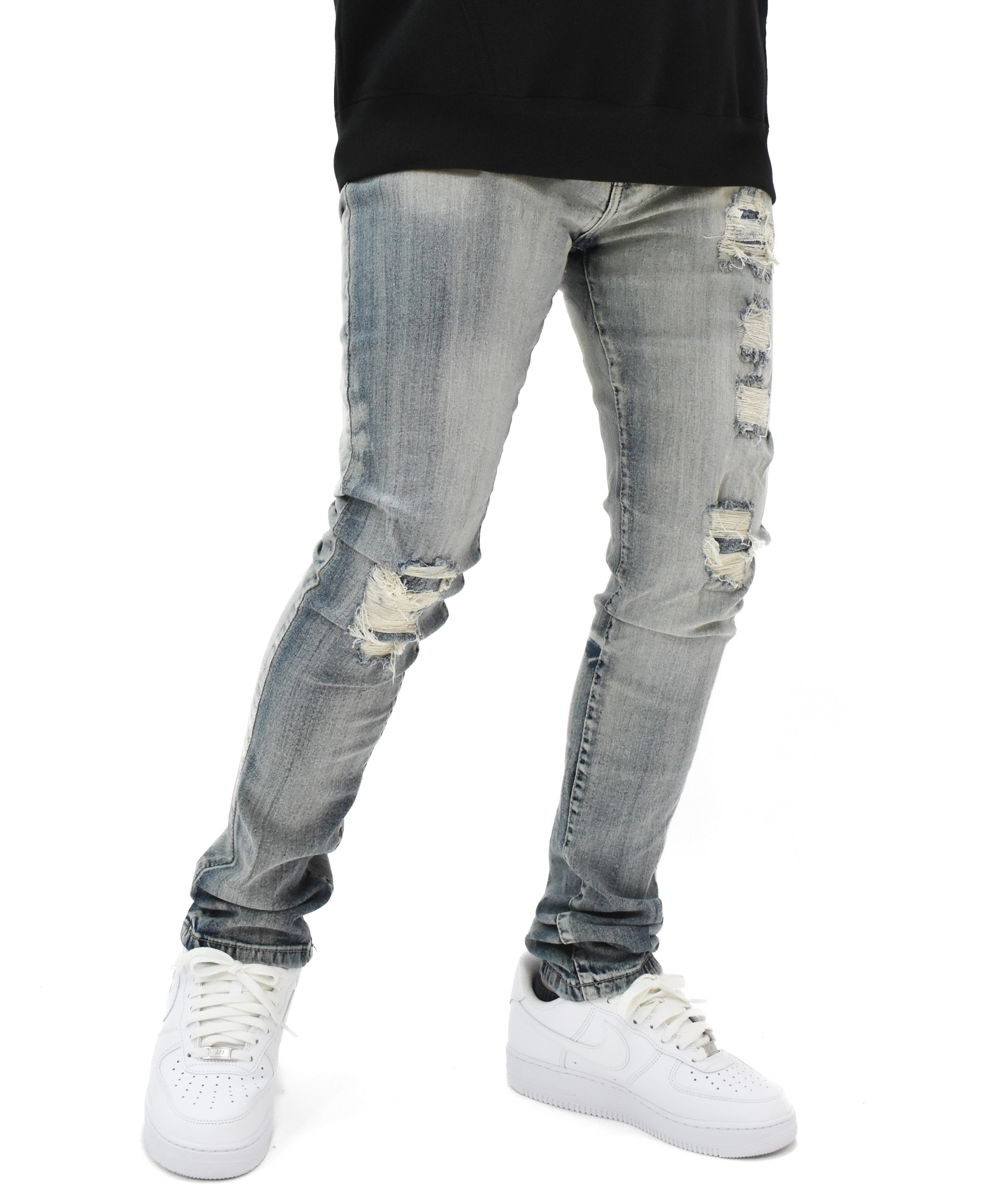 LV6102 Ripped Denim