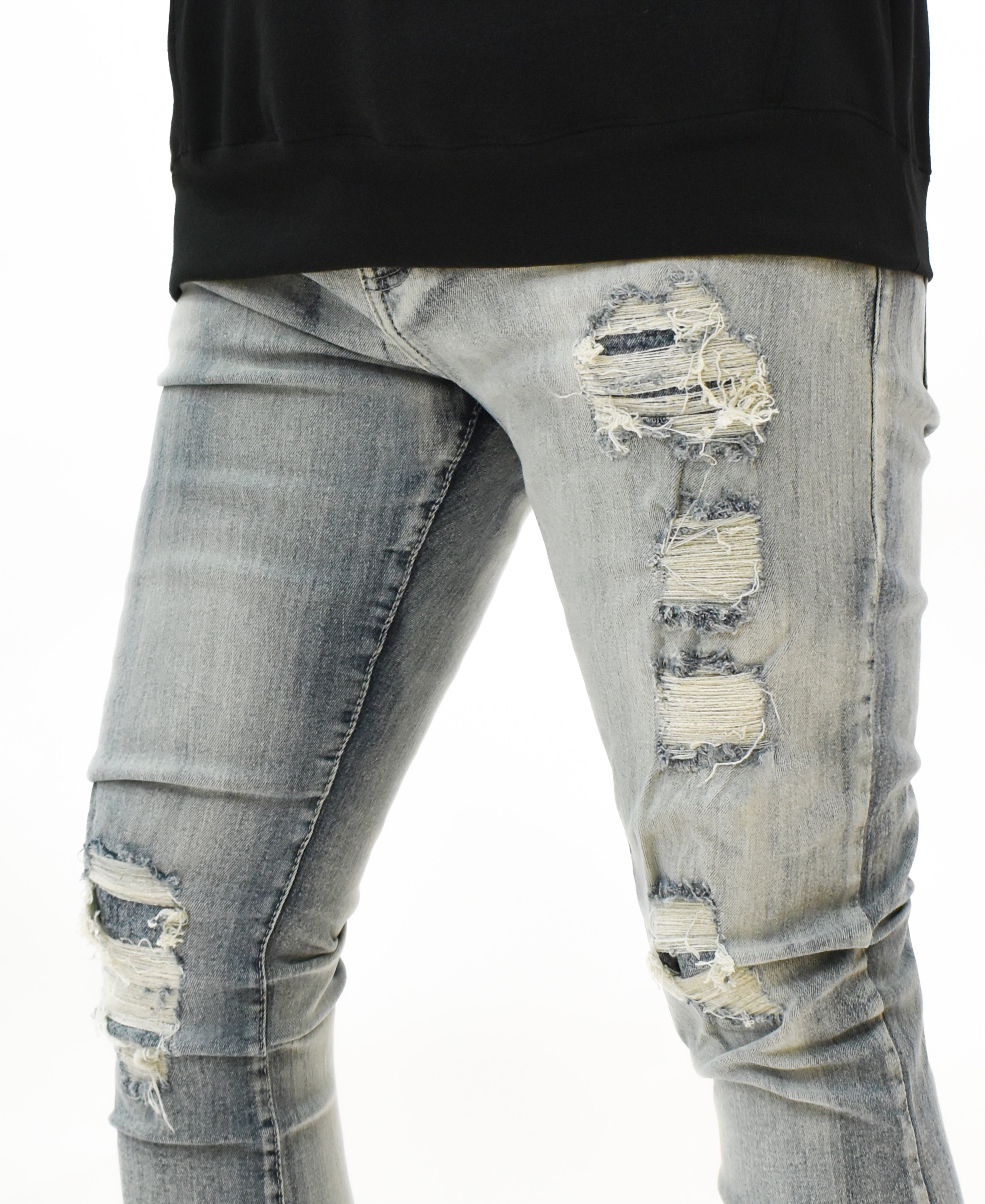 LV6102 Ripped Denim