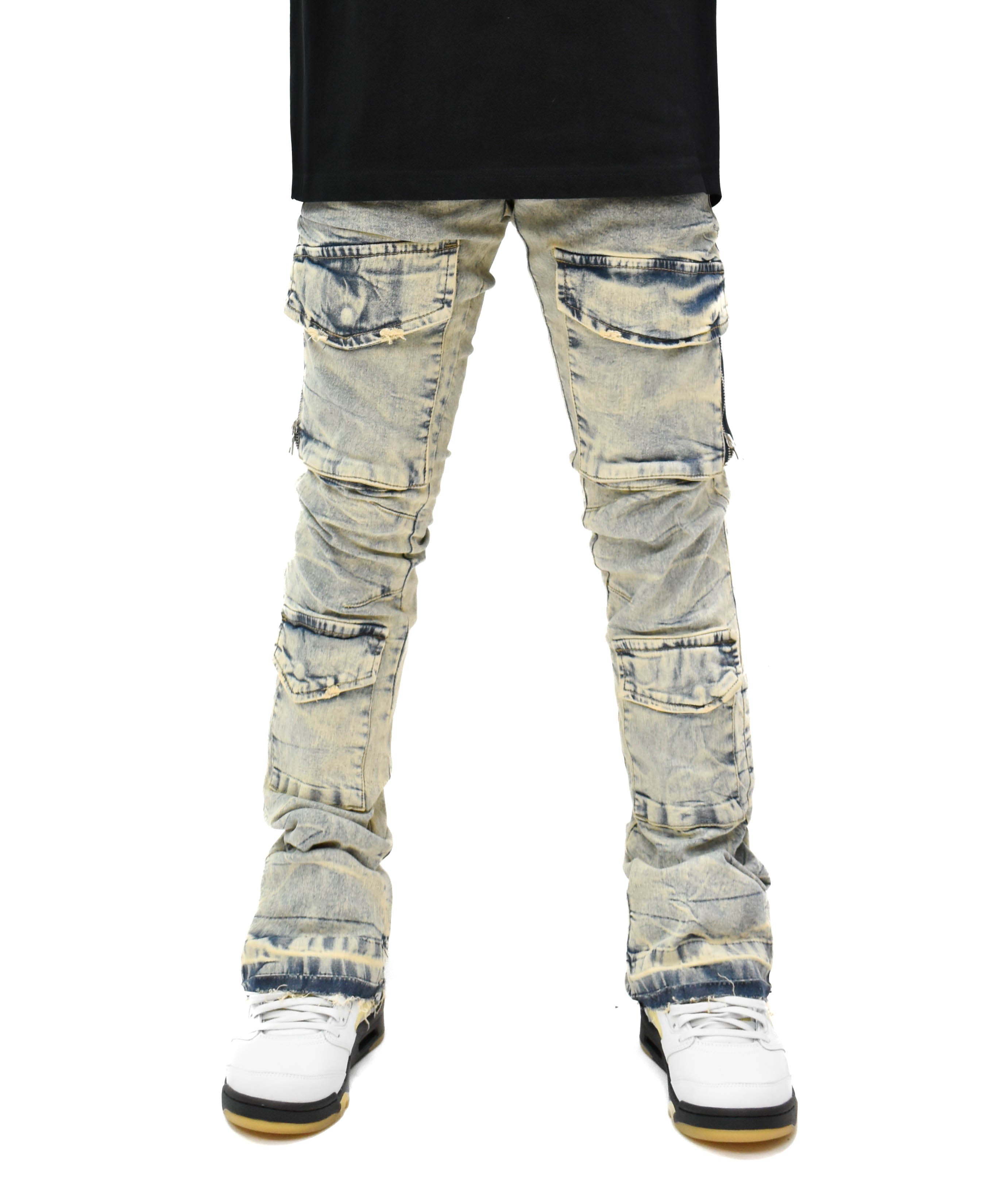 FW33288 Pocket Stacked Denim
