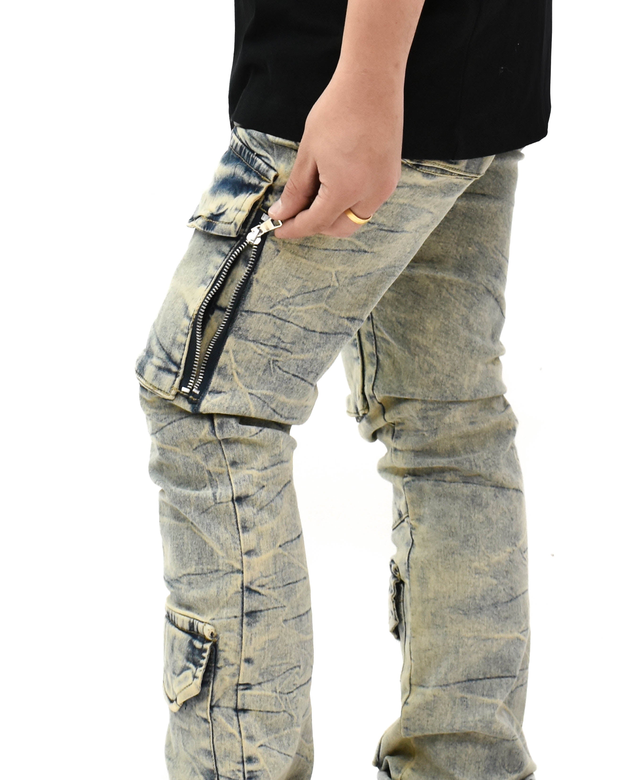 FW33288 Pocket Stacked Denim