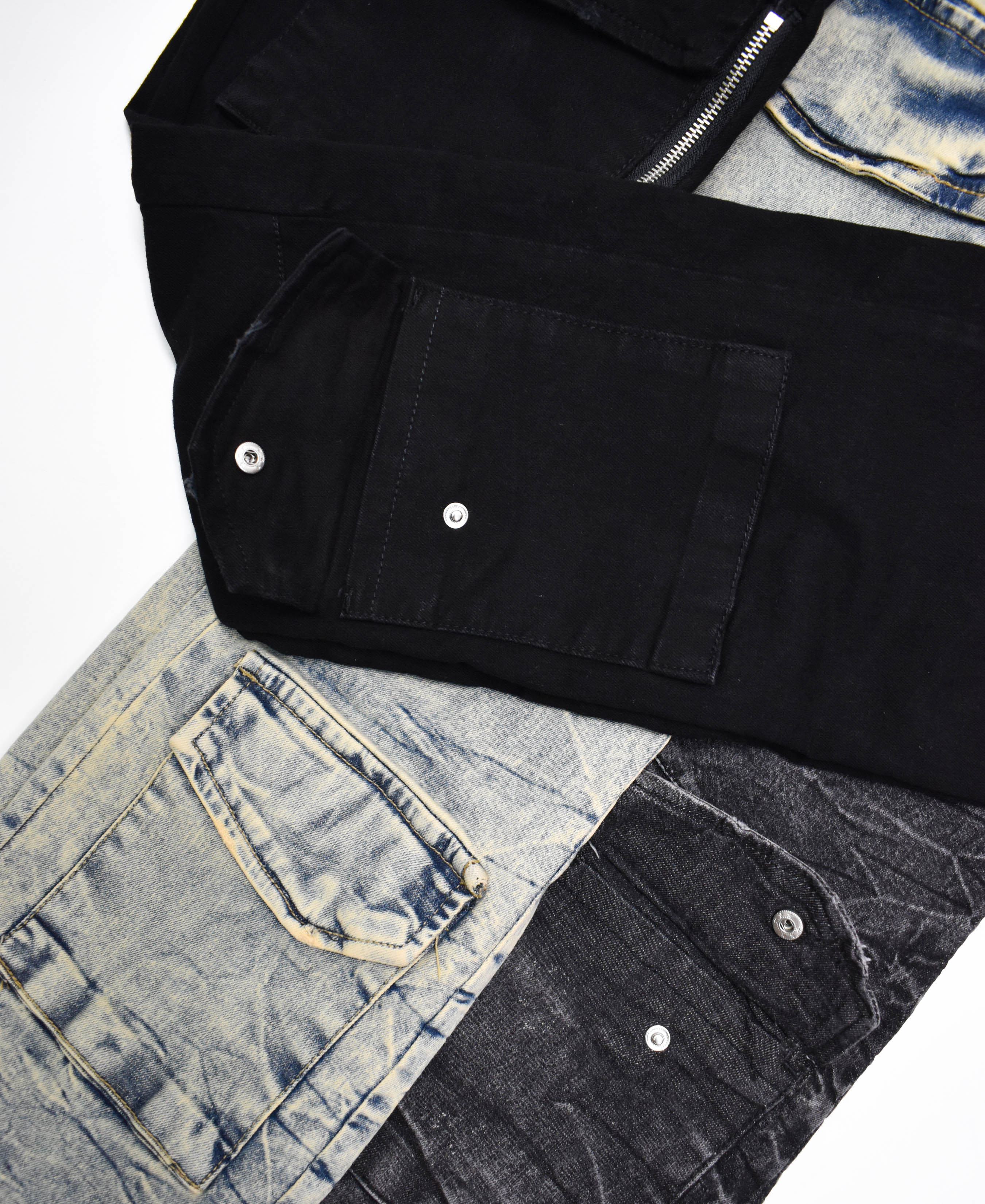FW33288 Pocket Stacked Denim