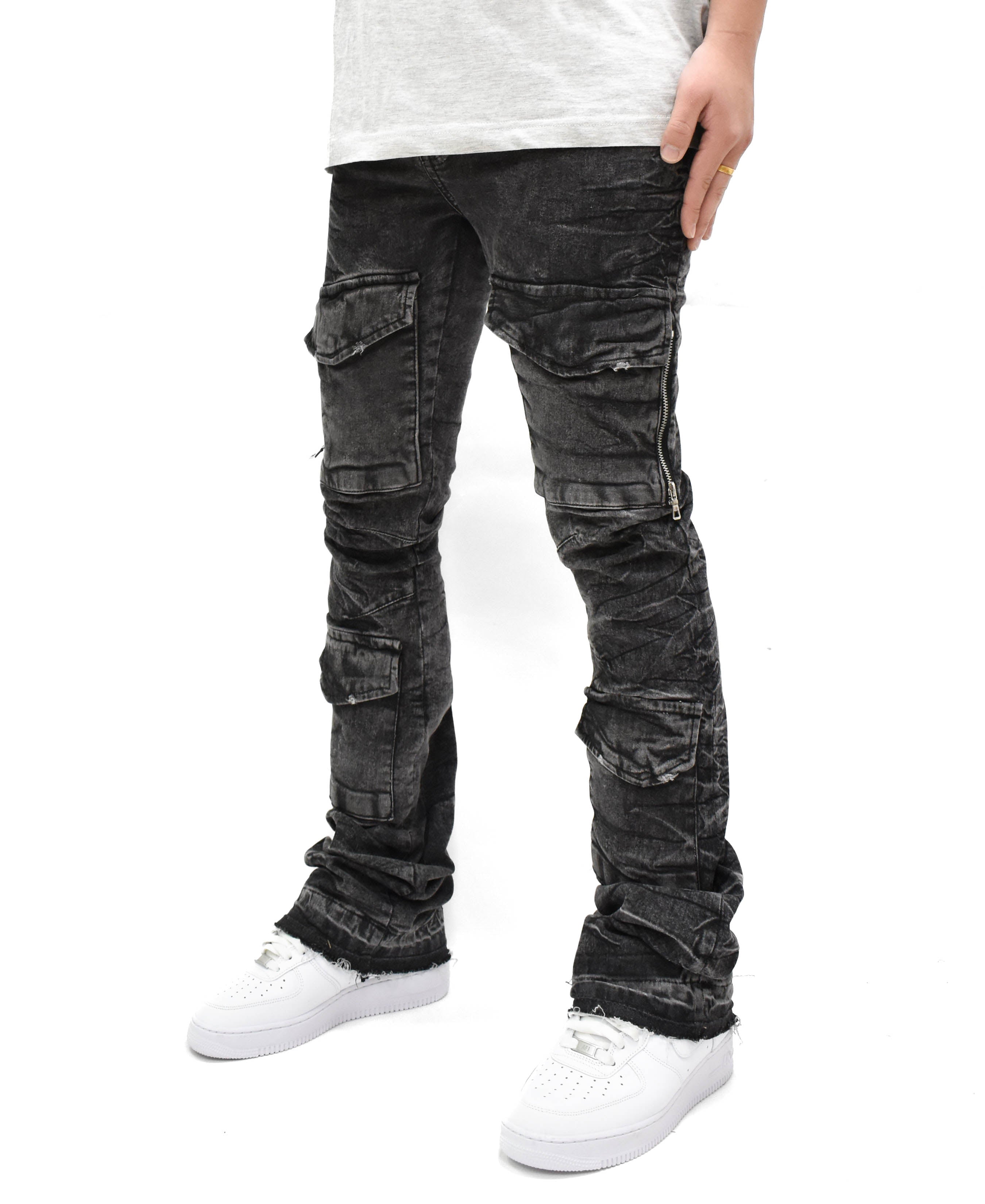 FW33288 Pocket Stacked Denim