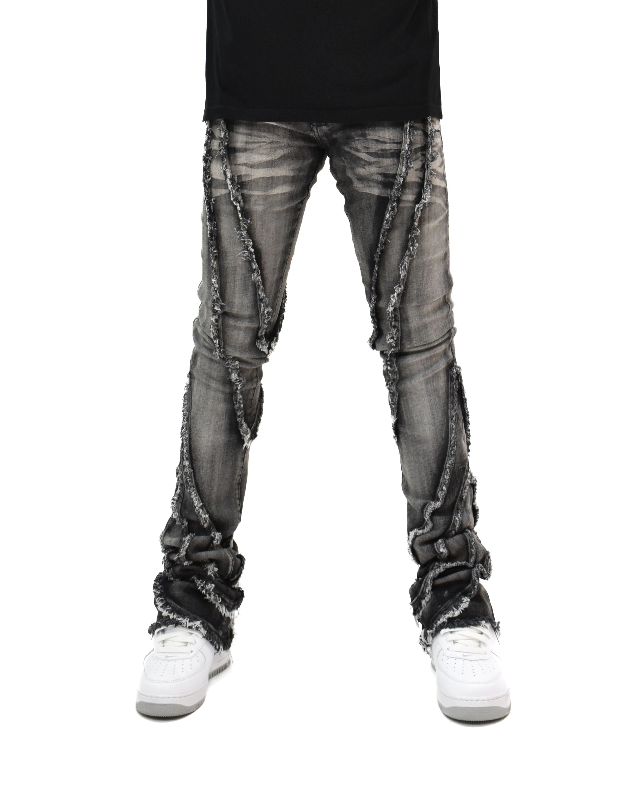 FW33090 Wavy Stacked Denim