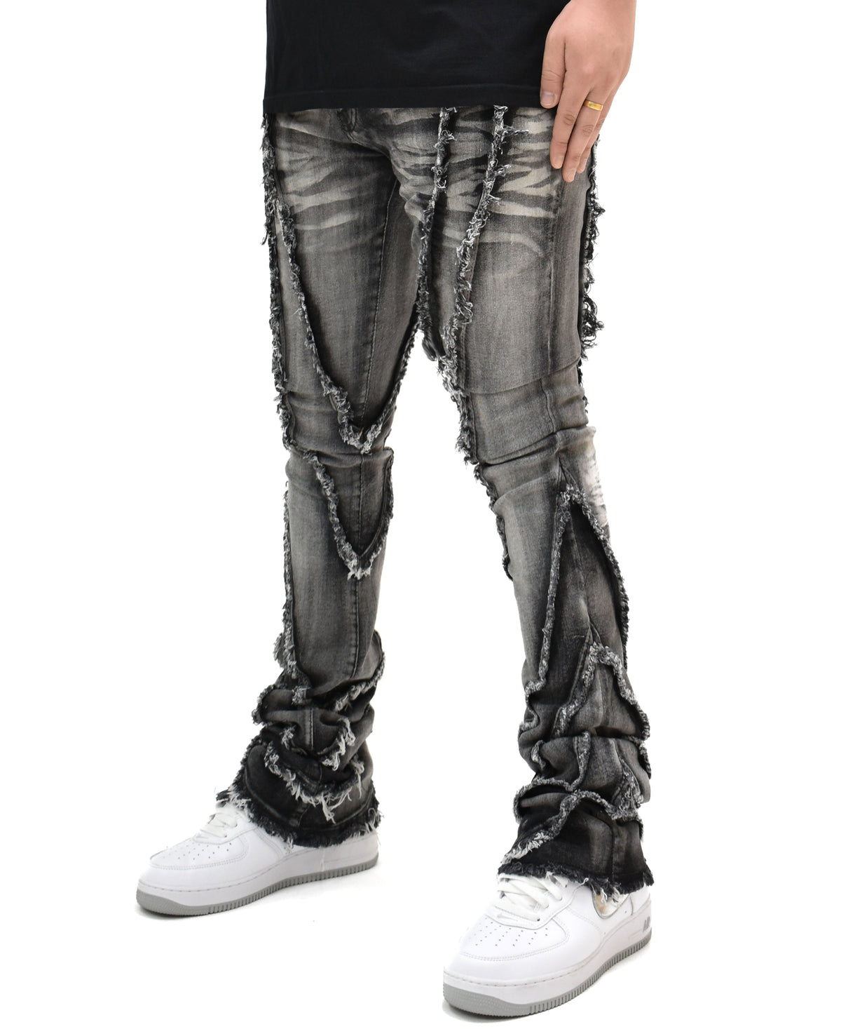 FW33090 Wavy Stacked Denim