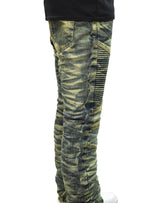 33404B Creased Biker Denim