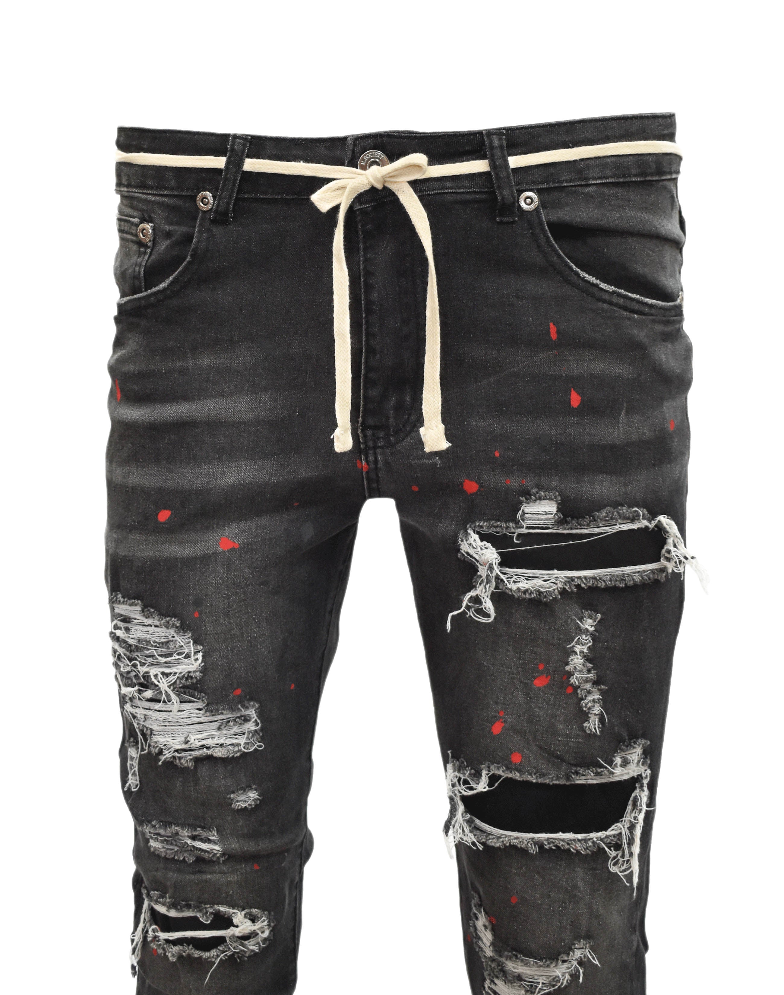 MS13188 Paint Splatter Denim