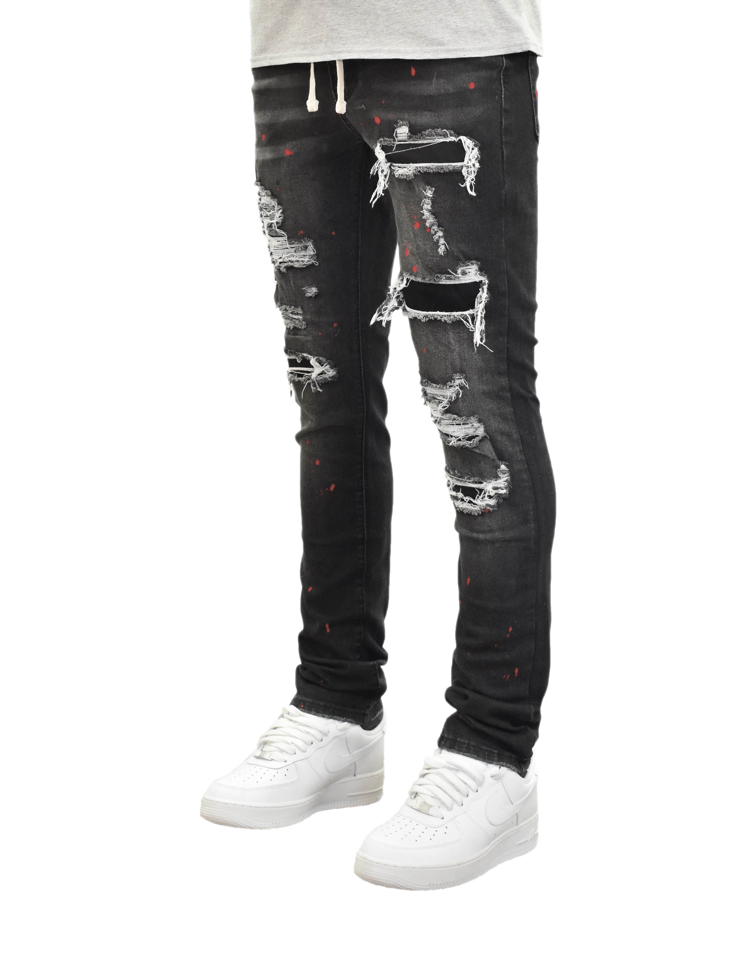 MS13188 Paint Splatter Denim