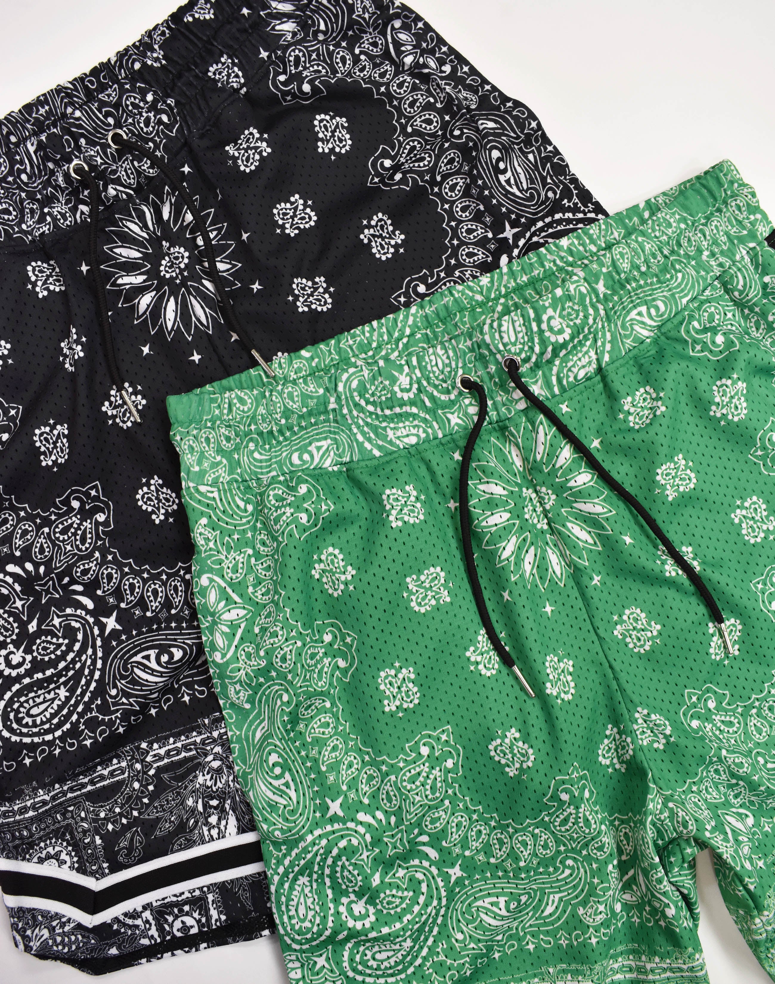 Paisley Mesh Shorts