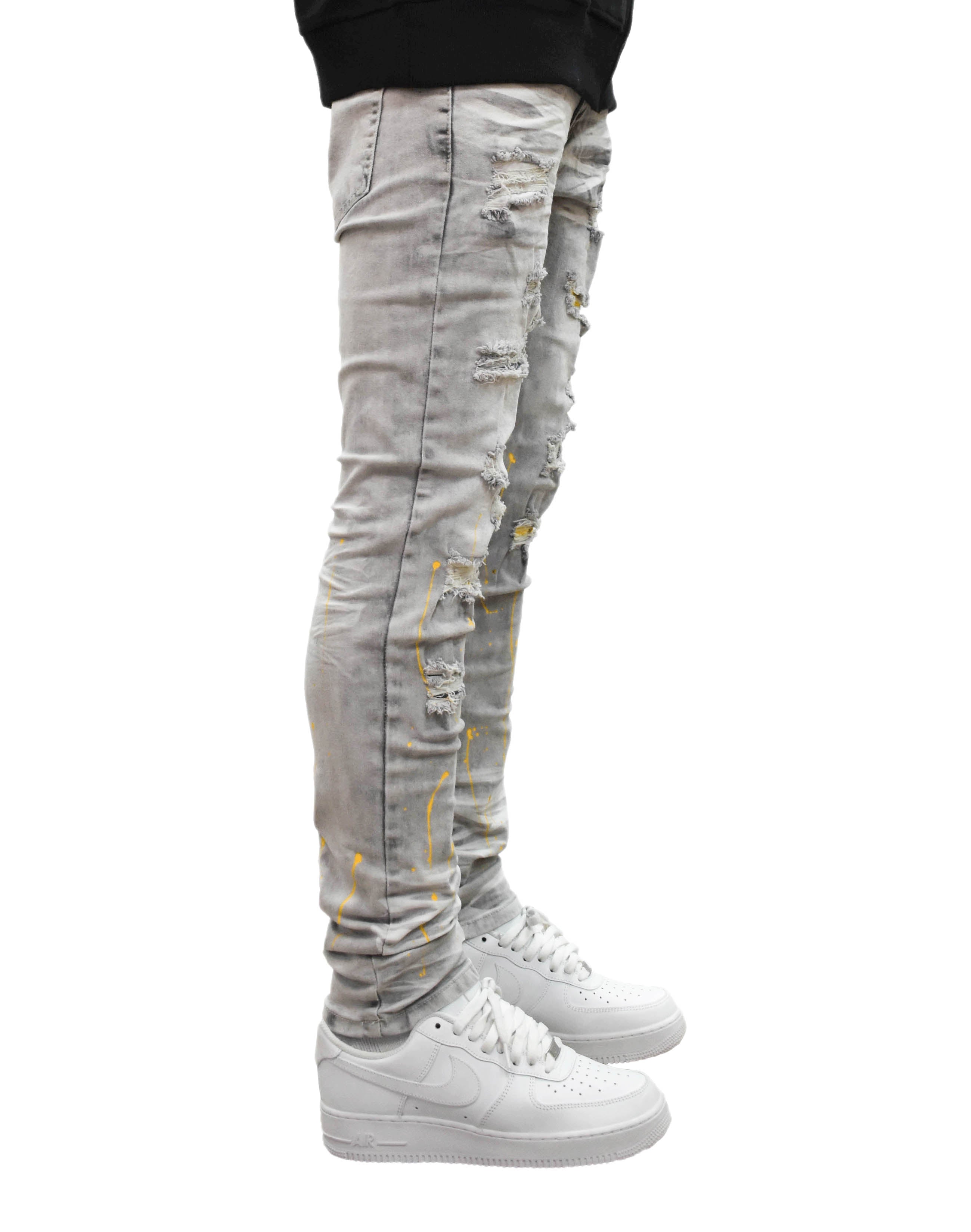 S2631 Ripped Paint Denim