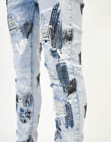 S2619 Stitch Paint Denim