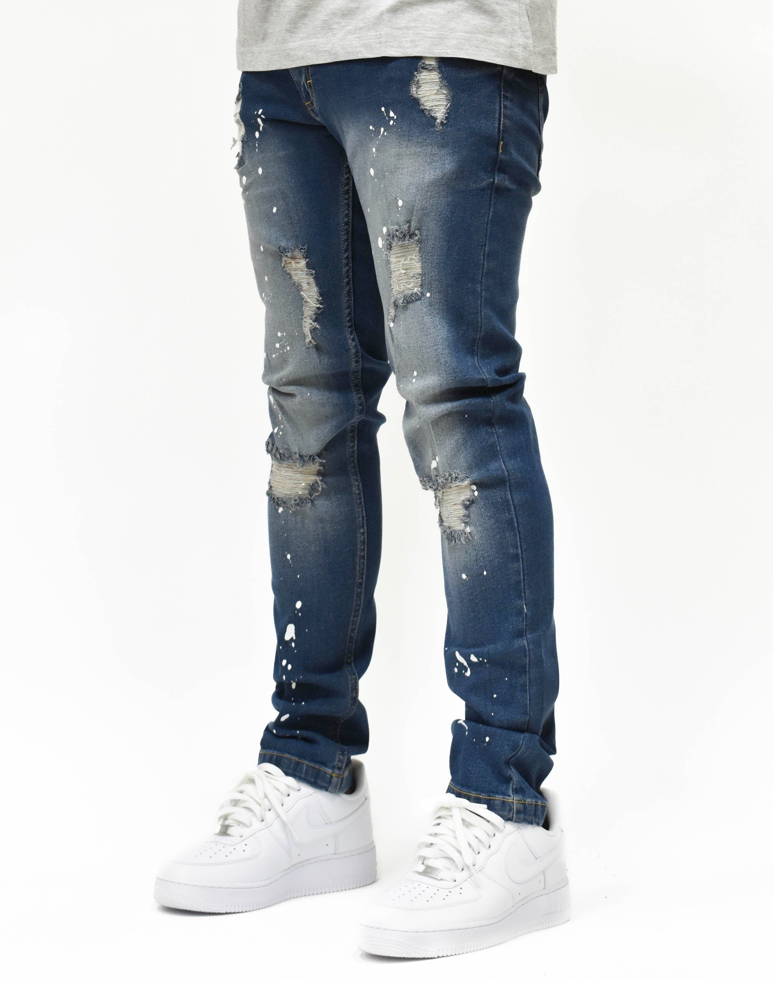 S81010 Ripped Paint Denim