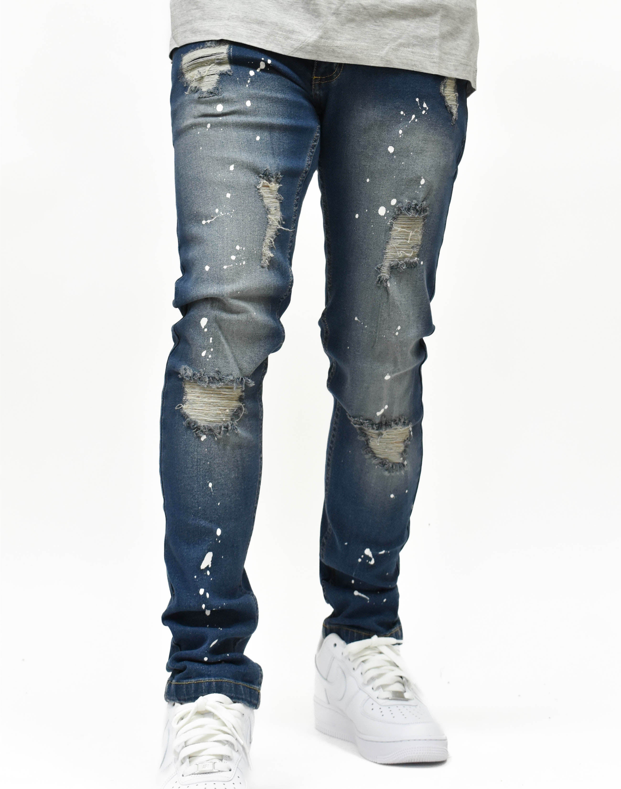 S81010 Ripped Paint Denim