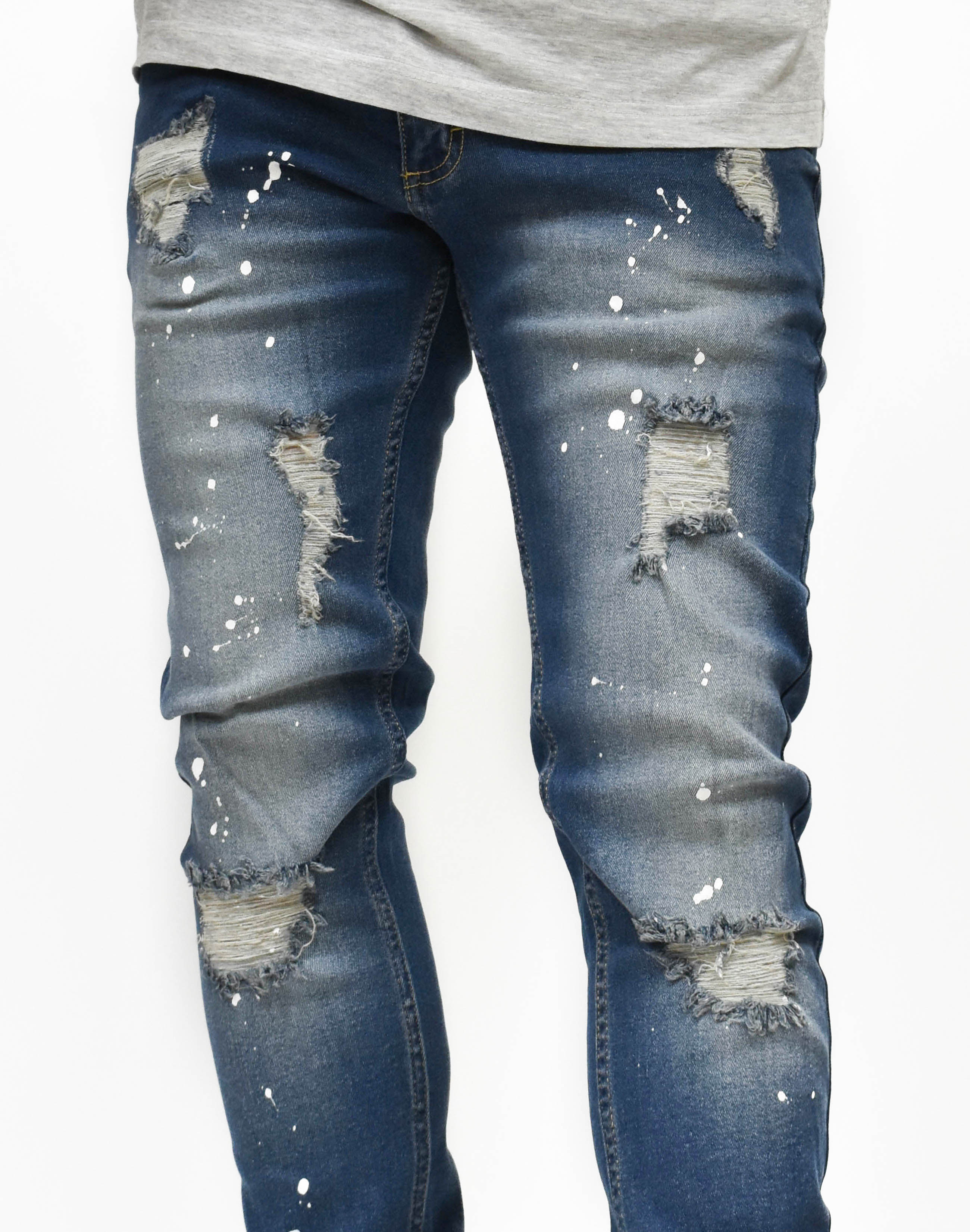 S81010 Ripped Paint Denim